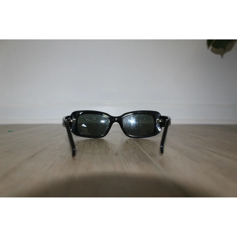 Ray-Ban RB 4122 601/71 Black Rectangular Sunglasses Made in Italy Women